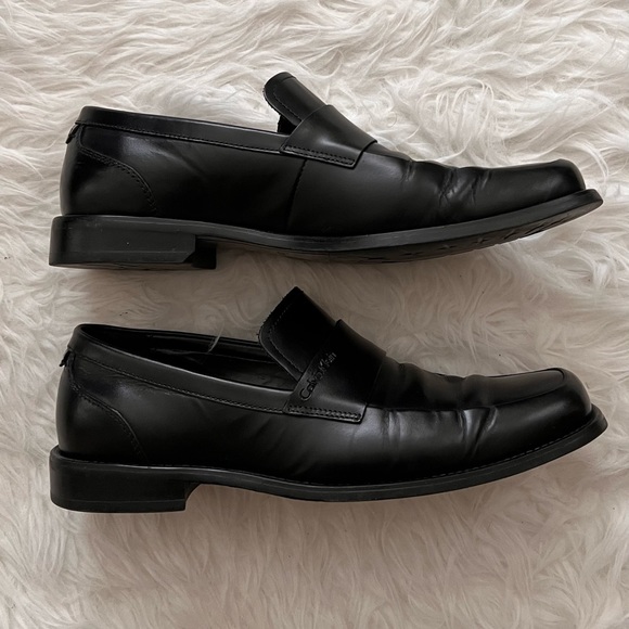 Men's Black Calvin Klein Loafers - Picture 2 of 3